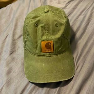 Carhartt Green Leather Logo Hat